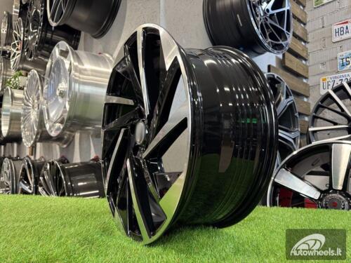 Ratlankis R17x7  5X112  ET  40  57.1  FBX170  Black Polished (MB)  For VW  (P2)  (HYBRID FORGED)