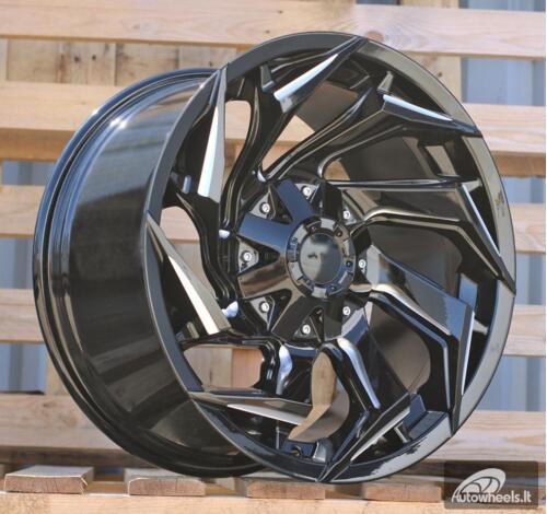 Ratlankis R17x9  6X139.7  ET  0  110.1  FBX203  Gloss Black (GB)  For 4X4  (K3)  (HYBRID FORGED Milling)