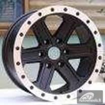Ratlankis R17x8.5  6X139.7  ET  0  110.1  JT224  Black Matt (BM)  For 4X4  (K3)  (HYBRID FORGED)