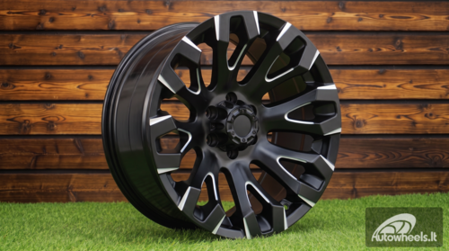 Ratlankis R17x9  6X114.3  ET  0  66.1  JT255  Black Polished (MB)  For 4X4  (K3)  (Milling)