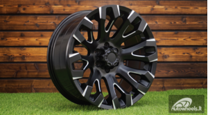 Ratlankis R17x9  6X114.3  ET  0  66.1  JT255  Black Polished (MB)  For 4X4  (K3)  (Milling)