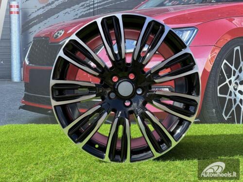 Ratlankis R22x9.5  5X120  ET  42.5  72.6  XE136  (FBX207)  Black Polished (MB)  For LAND  (Z6)  (HYBRID FORGED (For M14x1.5 bolts))