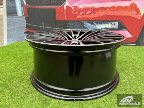Ratlankis R20x8.5  5X112  ET  34.5  66.6  Y5909B  (FBX149)  Black Polished (MB)  For MER  (Z6)  (HYBRID FORGED Front+Rear)