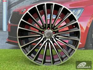 Ratlankis R20x8.5  5X112  ET  34.5  66.6  Y5909B  (FBX149)  Black Polished (MB)  For MER  (Z6)  (HYBRID FORGED Front+Rear)