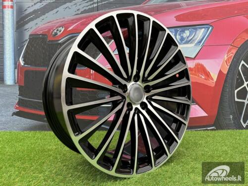 Ratlankis R20x9.5  5X112  ET  35.5  66.6  Y5909B  (FBX149)  Black Polished (MB)  For MER  (Z6)  (HYBRID FORGED Front+Rear)