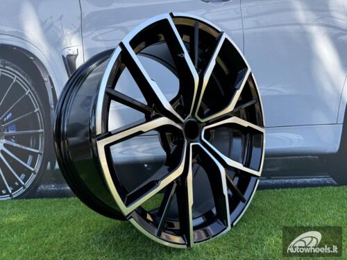 Ratlankis R19x8  5X120  ET  30  72.56  B1667  (FBX081)  Black Polished (MB)  For BMW  (K7)  (HYBRID FORGED Rear+Front)