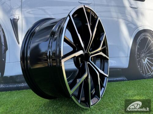 Ratlankis R19x8  5X120  ET  30  72.56  B1667  (FBX081)  Black Polished (MB)  For BMW  (K7)  (HYBRID FORGED Rear+Front)