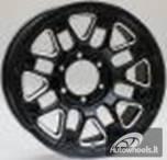 Ratlankis R17x9  6X139.7  ET  0  110.1  FBX155  Black Polished (MB)  For 4X4  (K7)  (HYBRID FORGED Milling)