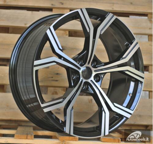 Ratlankis R20x9  5X112  ET  35  66.5  FBX201  Black Polished (MB)  For AUD  (K7)  (HYBRID FORGED)