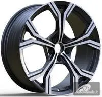 Ratlankis R20x9  5X112  ET  35  66.5  FBX201  Black Polished (MB)  For AUD  (K7)  (HYBRID FORGED)
