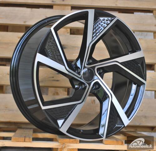 Ratlankis R19x8.5  5X112  ET  35  66.5  FBX264  Black Polished (MB)  For AUD  (P2)  (HYBRID FORGED)
