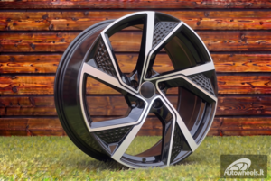 Ratlankis R19x8.5  5X112  ET  35  66.5  FBX264  Black Polished (MB)  For AUD  (P2)  (HYBRID FORGED)