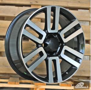 Ratlankis R20x8.5  6X139.7  ET  30  106.1  JT028  Black Polished (MB)  For TOYOT  (K7)
