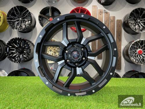 Ratlankis R20x9  6X139.7  ET  10  110.1  JT198  Black Polished (MB)  For 4X4  (K7)  (Milling)