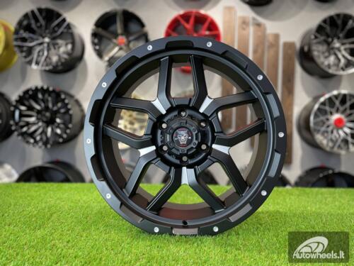 Ratlankis R20x9  6X139.7  ET  10  110.1  JT198  Black Polished (MB)  For 4X4  (K7)  (Milling)