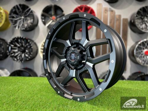 Ratlankis R20x9  6X139.7  ET  10  110.1  JT198  Black Polished (MB)  For 4X4  (K7)  (Milling)