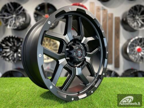 Ratlankis R20x9  6X139.7  ET  10  110.1  JT198  Black Polished (MB)  For 4X4  (K7)  (Milling)