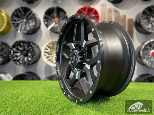Ratlankis R20x9  6X139.7  ET  10  110.1  JT198  Black Polished (MB)  For 4X4  (K7)  (Milling)