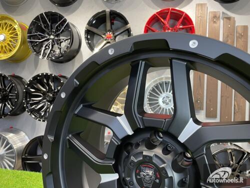 Ratlankis R20x9  6X139.7  ET  10  110.1  JT198  Black Polished (MB)  For 4X4  (K7)  (Milling)