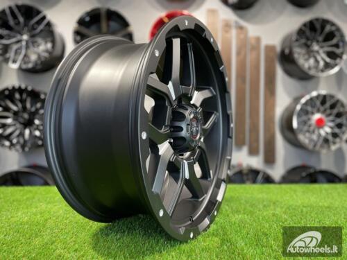 Ratlankis R20x9  6X139.7  ET  10  110.1  JT198  Black Polished (MB)  For 4X4  (K7)  (Milling)