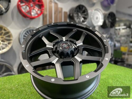 Ratlankis R20x9  6X139.7  ET  10  110.1  JT198  Black Polished (MB)  For 4X4  (K7)  (Milling)
