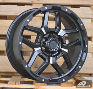 Ratlankis R20x9  6X139.7  ET  10  110.1  JT198  Black Polished (MB)  For 4X4  (K7)  (Milling)