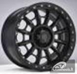 Ratlankis R20x9  6X139.7  ET  0  110.1  JT200  Black Matt (BM)  For 4X4  (K7)  (Silver Rivets)