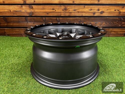 Ratlankis R17x9  6X114.3  ET  0  66.1  JT245  Grey Polished Matt (MGM)  For 4X4  (K3)  (Silver Rivets)