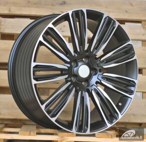 Ratlankis R22x9.5  5X120  ET  45  72.56  XE136  (FBX207)  Black Polished Matt (MBM)  For LAND  (K7)  (HYBRID FORGED)