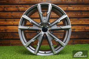 Ratlankis R19x8  5X112  ET  46  66.6  YF5710  Grey Polished (MG)  For BMW  (Z6)  (HYBRID FORGED (X1; iX1; X2; iX2; Series 1(F40) 2(F44))