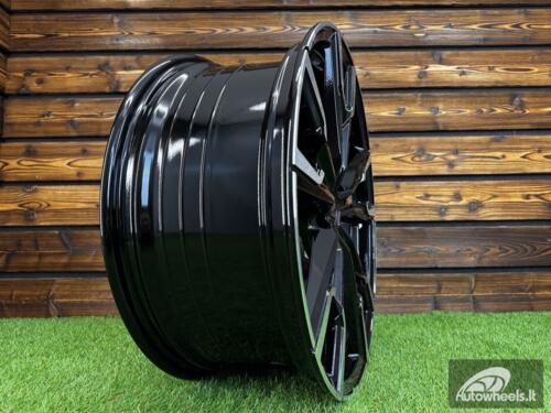 Ratlankis R19x8  5X120  ET  46  72.6  YF5710  Black Polished (MB)  For BMW  (Z6)  (HYBRID FORGED)