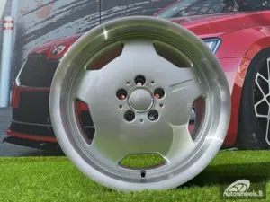 Ratlankis R17x8  5X112  ET  35  66.6  BK632  Silver+Polished Lip (SP)  For MER  (K2)  (MONOBLOCK Style)