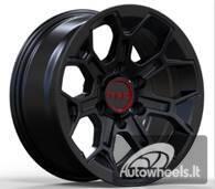 Ratlankis R17x8  6X139.7  ET  5  106.1  Y1203  Black Half Matt (BLHM)  For TOYOT  (P2)