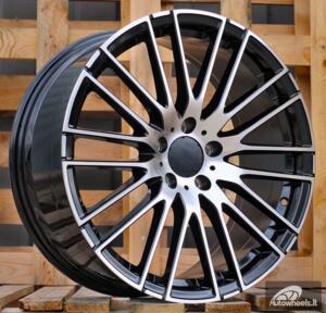Ratlankis R19x8.5  5X112  ET  35.5  66.6  I0341  Black Polished (MB)  For MER  (Z6)