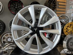 Ratlankis R19x8.5  5X114.3  ET  40  64.1  B2046  (H3154F)  Silver Shining (SS)  For TESLA  (K7)  (HYBRID FORGED)