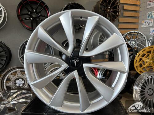 Ratlankis R19x8.5  5X114.3  ET  40  64.1  B2046  (H3154F)  Silver Shining (SS)  For TESLA  (K7+K3)  (HYBRID FORGED (Model 3))