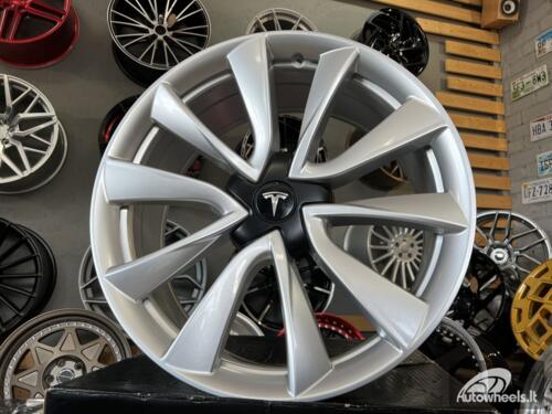 Ratlankis R19x8.5  5X114.3  ET  40  64.1  B2046  (H3154F)  Silver Shining (SS)  For TESLA  (K7+K3)  (HYBRID FORGED (Model 3))