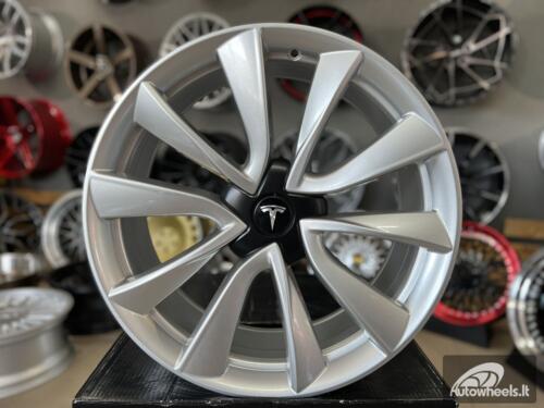 Ratlankis R19x8.5  5X114.3  ET  40  64.1  B2046  (H3154F)  Silver Shining (SS)  For TESLA  (K7+K3)  (HYBRID FORGED (Model 3))