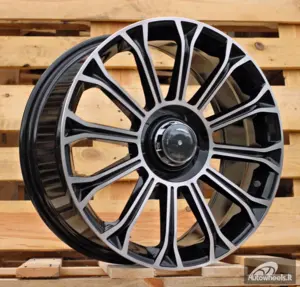 Ratlankis R20x8.5  5X112  ET  36  66.6  FBX003  (H3153F)  Black Polished (MB)  For MER  (K7)  (HYBRID FORGED Rear+Front)