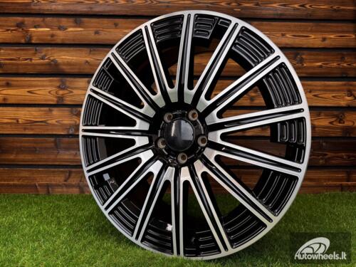 Ratlankis R18x8  5X112  ET  43  66.6  FLB005  (H3176F)  Black Polished (MB)  For MER  (K7)  (HYBRID FORGED)