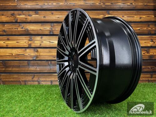 Ratlankis R18x8  5X112  ET  43  66.6  FLB005  (H3176F)  Black Polished (MB)  For MER  (K7)  (HYBRID FORGED)