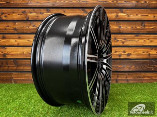 Ratlankis R18x8  5X112  ET  43  66.6  FLB005  (H3176F)  Black Polished (MB)  For MER  (K7)  (HYBRID FORGED)