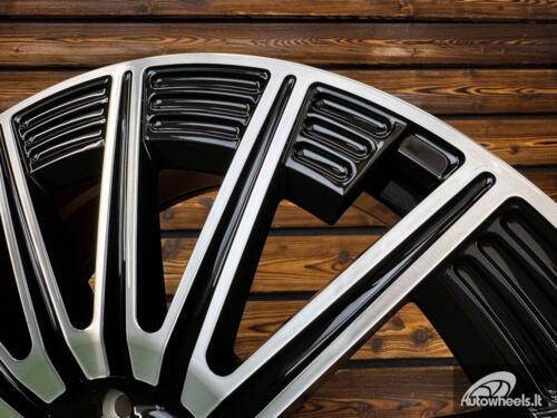 Ratlankis R18x8  5X112  ET  43  66.6  FLB005  (H3176F)  Black Polished (MB)  For MER  (K7)  (HYBRID FORGED)