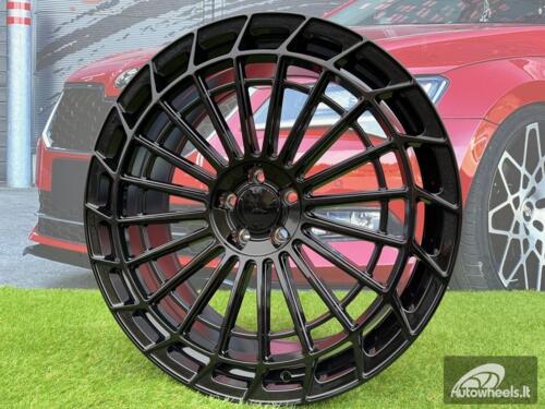 Ratlankis R19x9.5  5X112  ET  43  66.6  H3140F  Black (BL)  For MER  (K7)  (HYBRID FORGED Rear+Front)