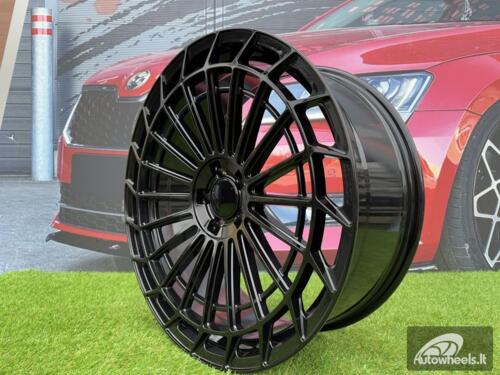 Ratlankis R20x8.5  5X112  ET  36  66.6  H3140F  Black (BL)  For MER  (K7)  (HYBRID FORGED Rear+Front)