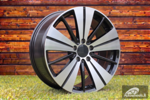 Ratlankis R18x7.5  5X112  ET  52  66.5  H3298F  Black Polished (MB)  For MER  (K7+Z3)  (GLA/GLB/EQA/EQB/CLA HYBRID FORGED)