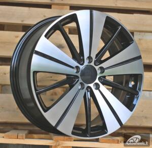 Ratlankis R18x7.5  5X112  ET  52  66.5  H3298F  Black Polished (MB)  For MER  (K7+Z3)  (HYBRID FORGED)