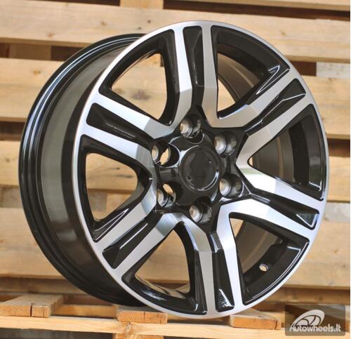 Ratlankis R17x7.5  6X139.7  ET  25  106.1  H718F  Black Polished (MB)  For TOYOT  (K7)  (HYBRID FORGED)