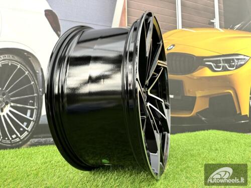 Ratlankis R18x8  5X112  ET  35  66.5  I5611  (H3207F)  Black Polished (MB)  For AUD  (K7)  (HYBRID FORGED)