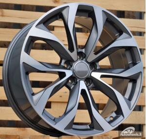Ratlankis R18x8  5X112  ET  39  66.5  XF562  (H726D)  Grey Polished (MG)  For AUD  (K7)  (HYBRID FORGED)